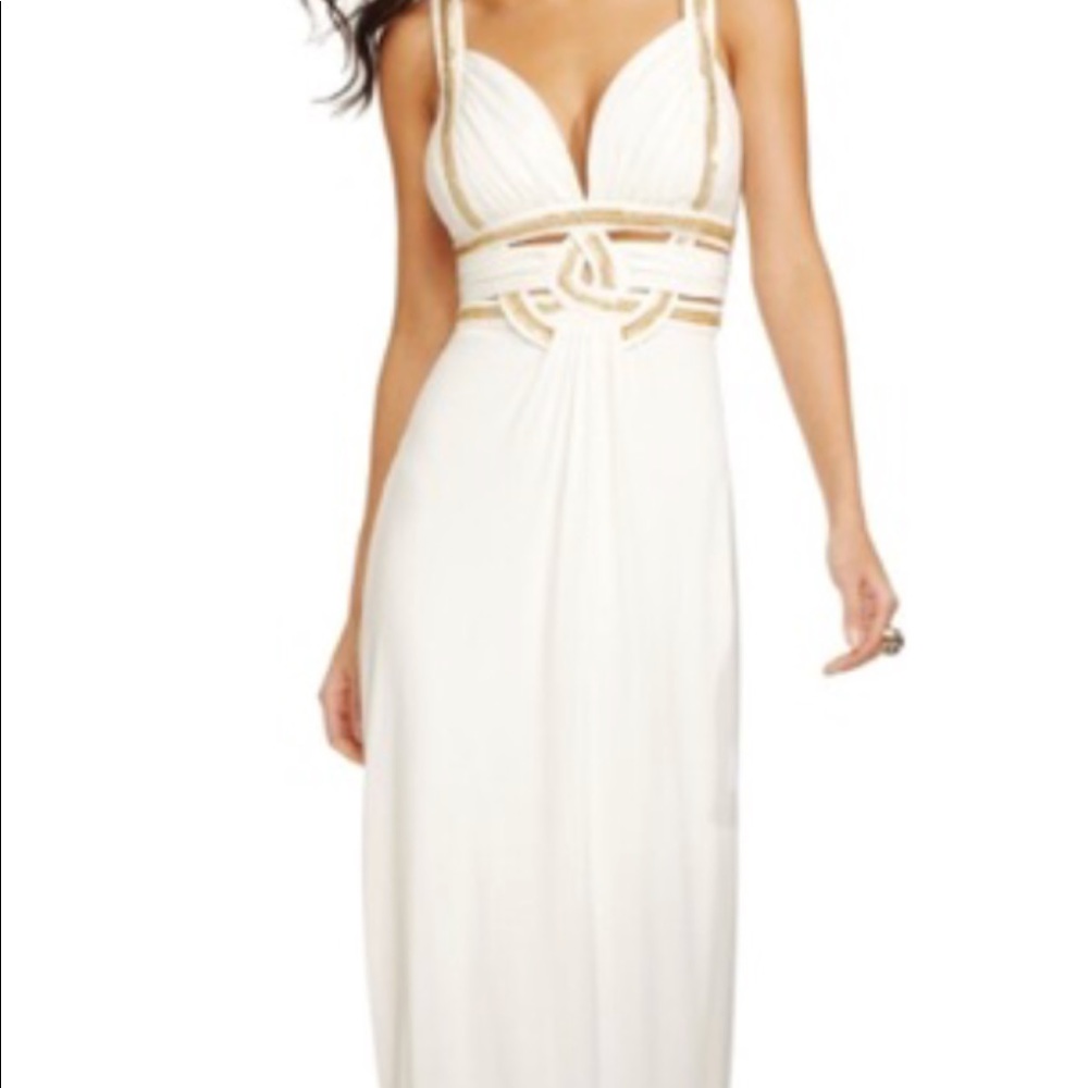 Guess white maxi dress NWT